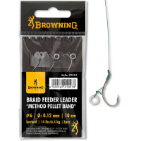 Browning Przypony Braid Feeder Leader Method Pellet Band Nr4