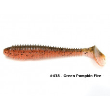Keitech Guma Swing Impact Fat 3,3" 8,4cm 438 Green Pumpkin Fire