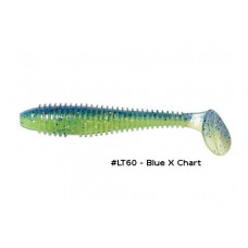 Keitech Guma Swing Impact Fat 3,3" 8,4cm LT60 Blue X Chart