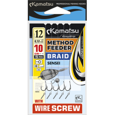 Kamatsu Przypon Method Feeder Braid Sensei Wire Screw Rozm.12