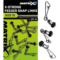 Łącznik Matrix X-Strong Feeder Bead Snap Links - 10