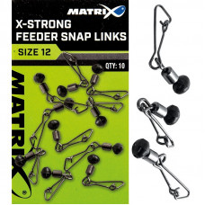 Łącznik Matrix X-Strong Feeder Bead Snap Links - 10