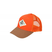 Mikado czapka z daszkiem Trucker pomarańczowa