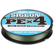 Sunline Plecionka Siglon PEx4 #0.2 Dark Green 0,076mm 150m