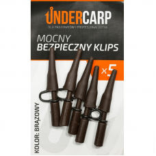 Undercarp bezpieczny klips metalowy – brązowy