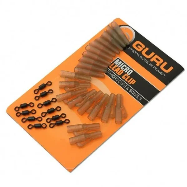 Guru Bezpieczny klips Micro Lead Clip, Swivels & Tail Rubbers