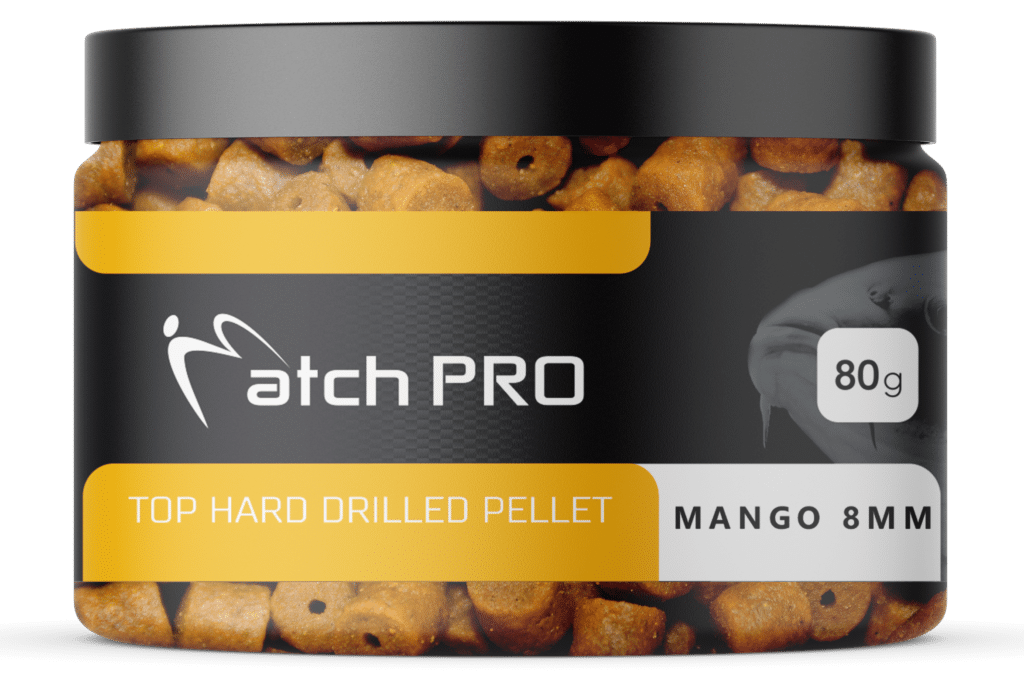 MatchPro Pellet TOP HARD MANGO 8mm DRILLED 80g