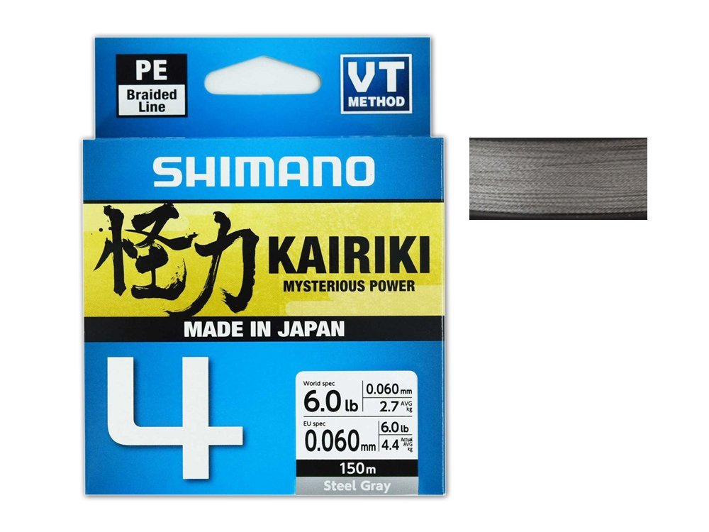 Shimano_Plecionka_Kairiki_4x_Steel_Gray