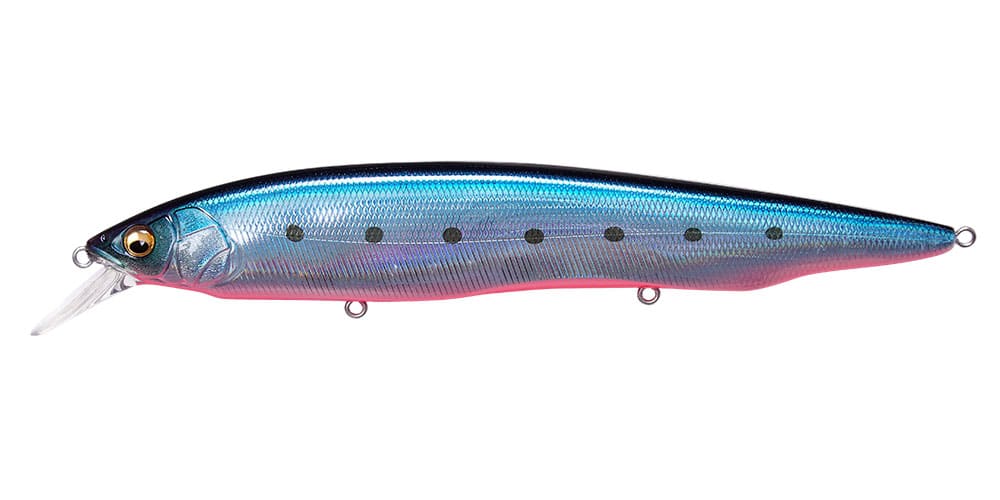 MegaBass Wobler Kanata Ayu SW Floating 16cm Lz Blue Pink Iwashi