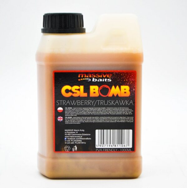 Massive Baits Booster CSL Boomb Truskawka 1l