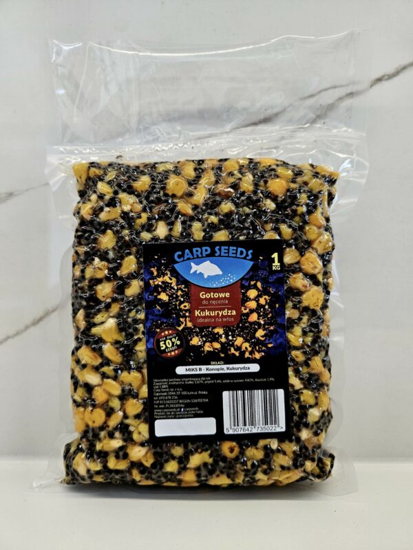 Carp Seed Ziarno do Nęcenia Mix B Konopie, Kukurydza 1kg