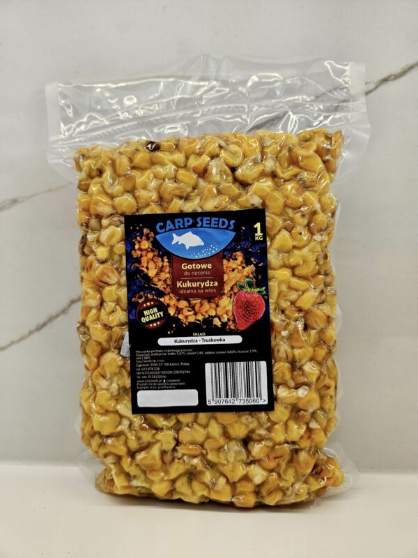 Carp Seed Ziarno do Nęcenia Kukurydza Truskawkowa 1kg