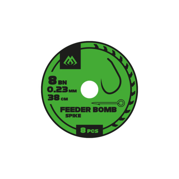 Mikado Przypon gotowy Feeder Bomb z Igłą Bezzadziorowe 12/0 18mm