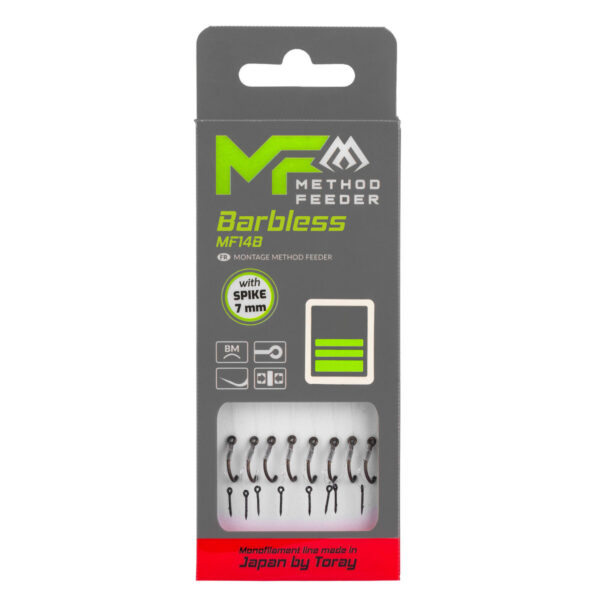 Mikado Przypon gotowy Method Feeder MF14B Barbless z igłą - 14