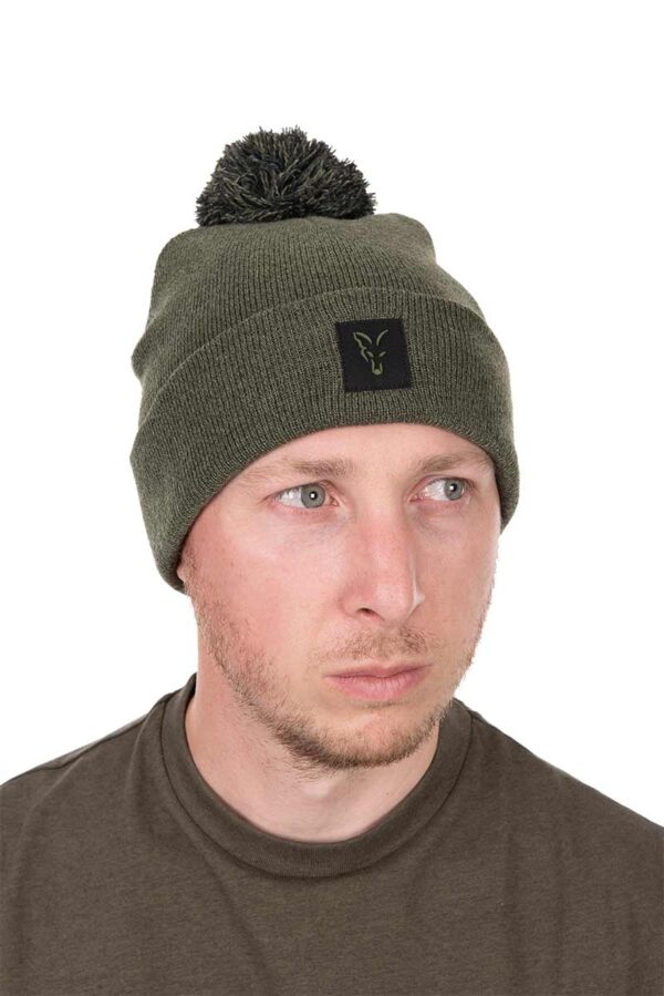 Fox Czapka Bobble zielono-czarna