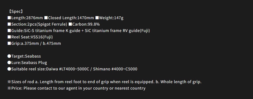 Yamaga Blanks Wędka Ballistick TZ Nano Seabass 95MH 288cm 50g