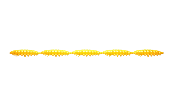 Libra Lures Guma Larva Multi 25 2,5cm 5x5 #007 Yellow / Garlic