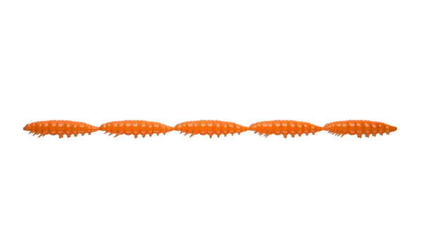 Libra Lures Guma Larva Multi 25 2,5cm 5x5 #011 Hot Orange / Garlic