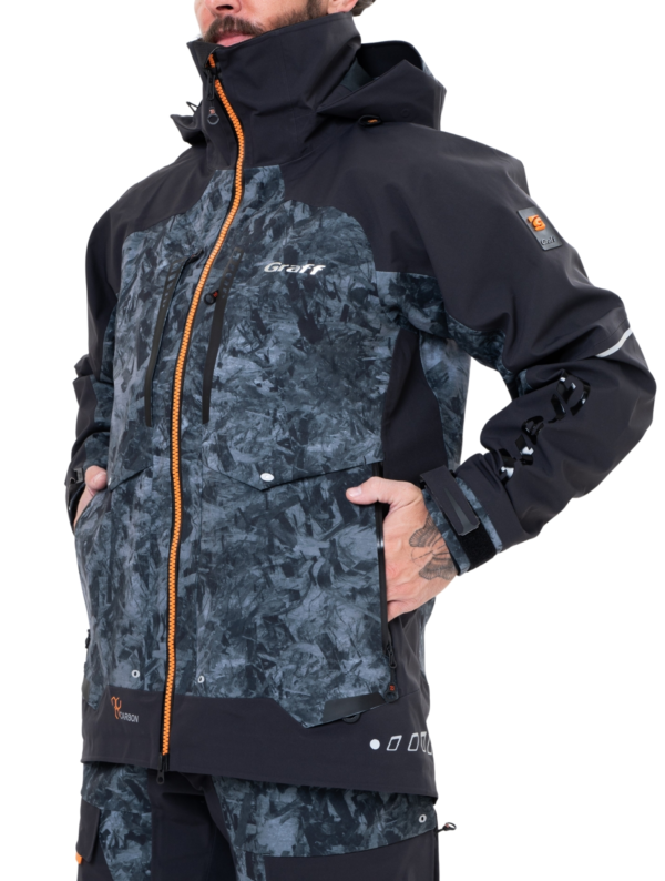Graff Kurtka Przeciwdeszczowa 631B-8/3 Carbon Edition 3.0