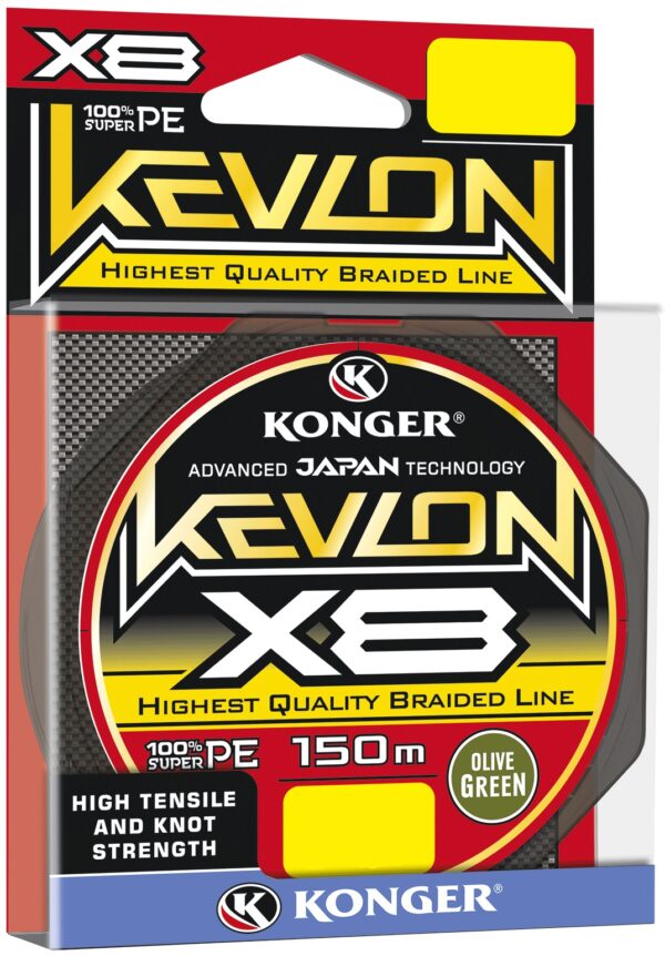 Konger Plecionka Kevlon Olive Green 8x 150m