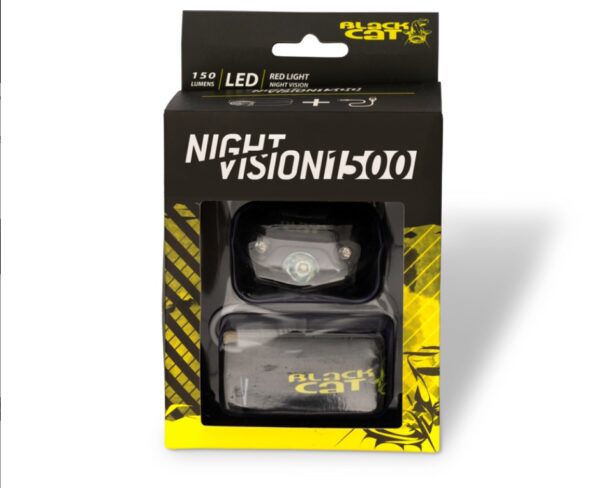 Black Cat Latarka Czołowa Night Vision 1500