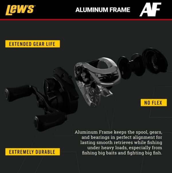Lews Multiplikator Super Duty LFS 8.3:1 Left Hand Baitcast Reel
