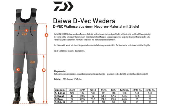 Daiwa Spodniobuty D-Vec Waders rozm. 38/39 - obrazek 2